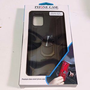 Phone cas Galaxy A51 5G black hard case with built in finger ring